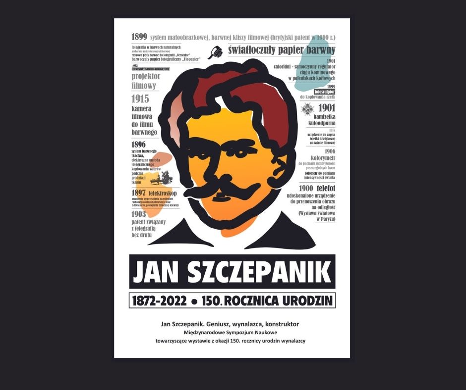 grafika: plakat z Janem Szczepanikiem